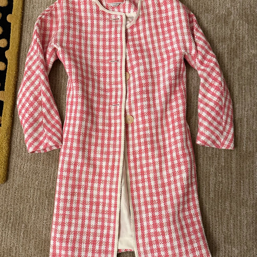 Kate Spade Gingham Tweed Coat